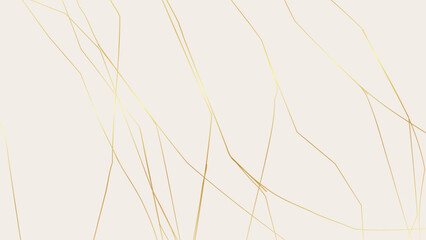 Obraz premium Gold Kintsugi crack pattern on whitish background