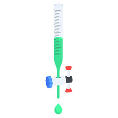 Burette with Droplet Icon