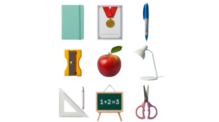 School Supplies and Learning Tools Collection