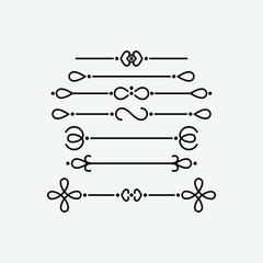 Collection of text dividers | Vector
