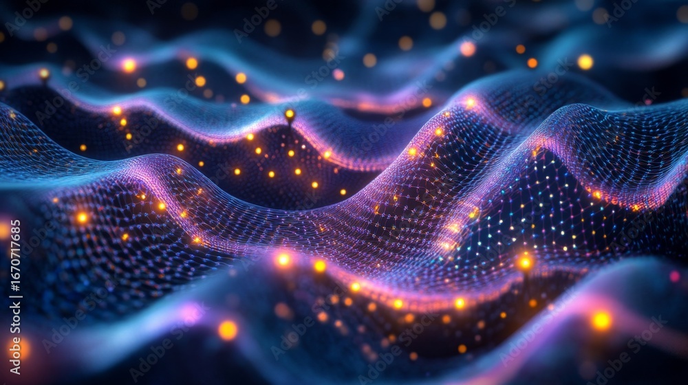 Poster exploring semiconductor nano components a detailed image in a laboratory setting with a focus on adv