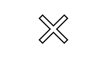 Obraz premium Abstract cross design graphic art illustration symbol sign shape crossing x mark dark backdrop artistic on transparent background