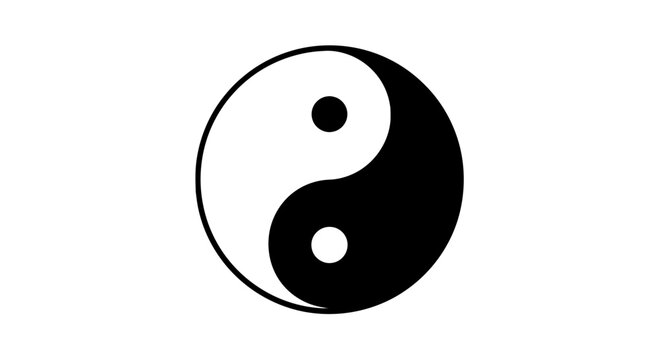 Yin yang symbol harmony balance taoism buddhism zen duality philosophy spirituality meditation asia asia culture on transparent background
