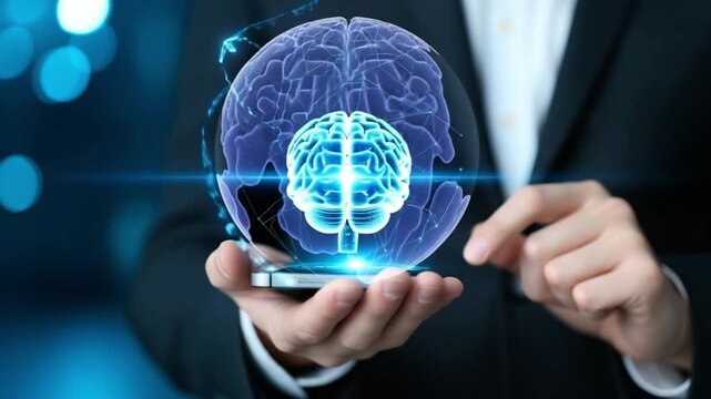 Artificial Intelligence Innovation | Business and Digital Brain Concept