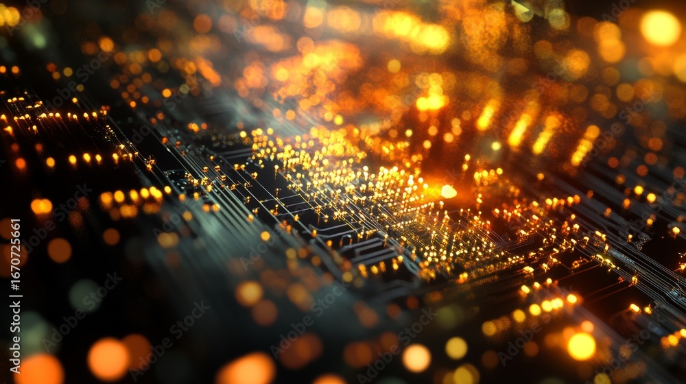 Leinwandbilder exploring tiny semiconductor nanocomponents a microscopic view of advanced technology in a laborator