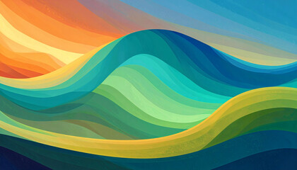 Abstract Retro Waves Shape Pattern Background &ndash; High-Resolution Vintage-Inspired Design for Digital Art, Graphic Projects, and Creative Applications