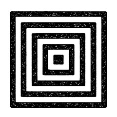 Abstract Concentric Square Pattern - Geometric Vector Illustration in Black and White for Design and Backgrounds