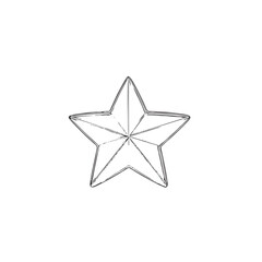 Black and White Vintage Star Vector Design