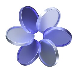 3d rendering of flying squares. simple 3d illustration for business and finance	
