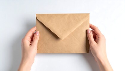Hands holding a light brown envelope (1)