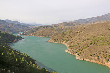 Presa de Rules reservoir in Andalucia, Spain
