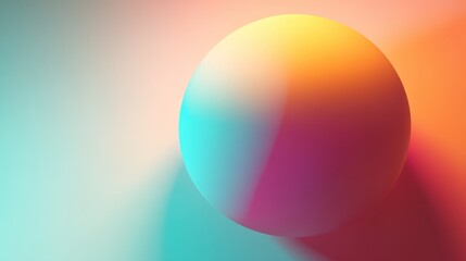 Colorful sphere gradient background abstract art design