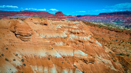 Aerial Southwest Desert Layers and Mesas Kanab Utah