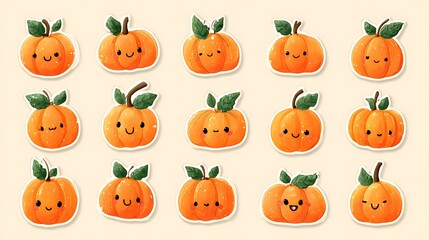 cute pumpkin sticker image