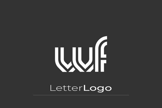 VVF Creative Unique Modern Letter Logo Design. Elegant Monogram Logo Design with Decorative Elements and Typography