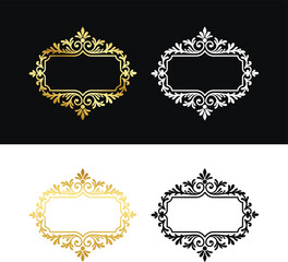 Ornate Frames Collection, Decorative Border Designs, Vintage ornamental frame vector set vector, luxury decorative label design, decorative design vector