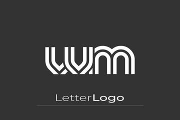 VVM Creative Unique Modern Letter Logo Design. Elegant Monogram Logo Design with Decorative Elements and Typography