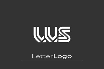 VVS Creative Unique Modern Letter Logo Design. Elegant Monogram Logo Design with Decorative Elements and Typography