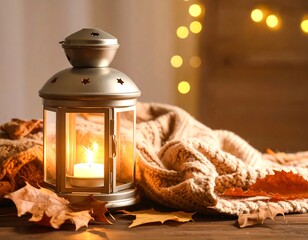 Warm autumnal lantern scene