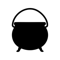 A dark ominous witch's cauldron illustration for potion brewing and spell casting