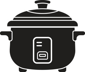 Minimalist Rice Cooker Silhouette