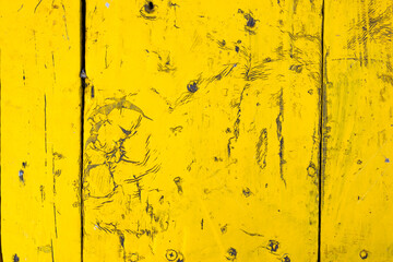 yellow paint on wood