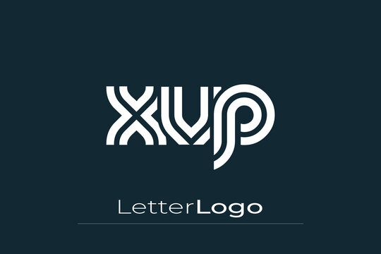 XVP Creative Unique Modern Letter Logo Design. Elegant Monogram Logo Design with Decorative Elements and Typography