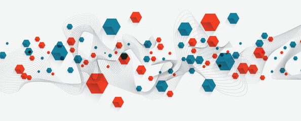 Abstract modern technology and science background for presentation