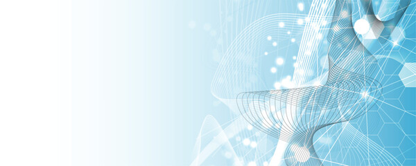 Abstract modern technology and science background for presentation