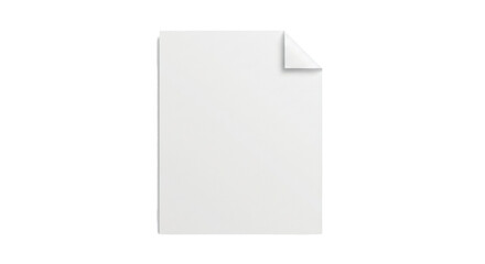 Blank paper sheet document page mockup design template stationery office clean empty surface note on transparent background