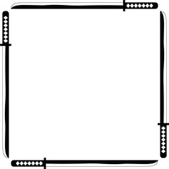 刀の四角フレーム