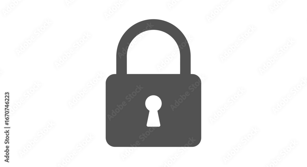 Poster security lock safety privacy protection secure access padlock locked safe confidential access contro