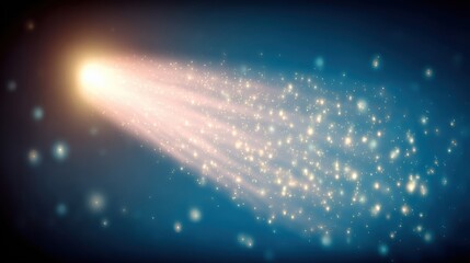 Fototapeta premium Streaks of light illuminate the night sky with a mystical glow