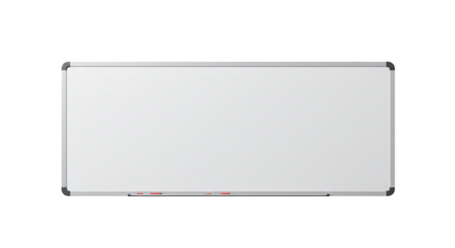 Whiteboard marker board dry erase board presentation board office school classroom learning teaching on transparent background