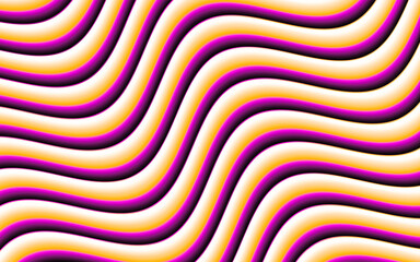 Dynamic vibrant wavy abstract pattern with yellow, white, and purple colors creating a visually stunning and modern design perfect for backgrounds