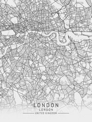 London - London UK Gray City Map_447