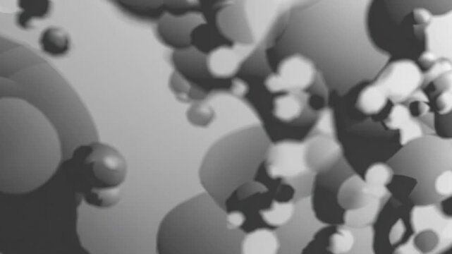 Graphic Design Background Composed of Monochrome Halftone Dot Pattern in Shades of White and Gray