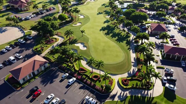 aerial view of nice florida municipal golf course aerial view of florida golf course golf