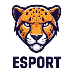 Esport Cheetah Logo: A fierce cheetah logo, embodying speed and precision, perfectly captures the essence of Esports culture. 