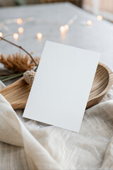 Soft Glow Card Mockup Scene