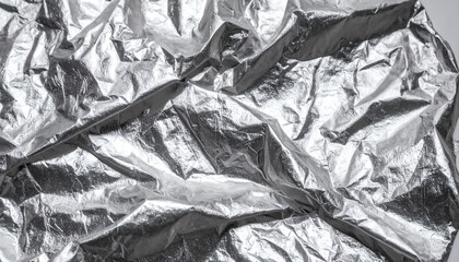 Naklejka premium Crumpled Silver Surface Textures – High-Resolution Metallic Backgrounds for Design, Digital Art, and Creative Projects