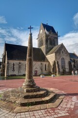 village de Sainte-Mère-Église en Normandie