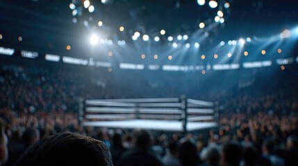 Wrestling Ring in Arena