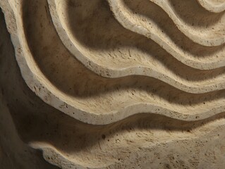 Obraz premium Abstract Beige Wave Pattern Texture Background