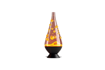 the illustration has a lava lamp, the design is offering its detail, the image offers the view, also its beauty. no background.