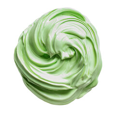 Obraz premium Pale Green Slime Texture isolated on transparent background