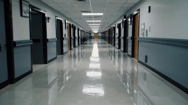 deserted passageway within medical treatment facility
