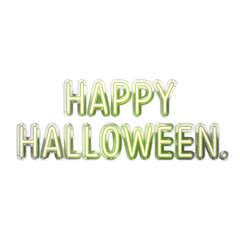 Happy halloween text isolated on transparent background
