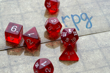 Reddices for  board or tabletop games on a rpg map
