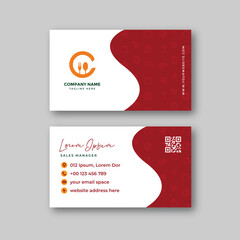 Food business card template